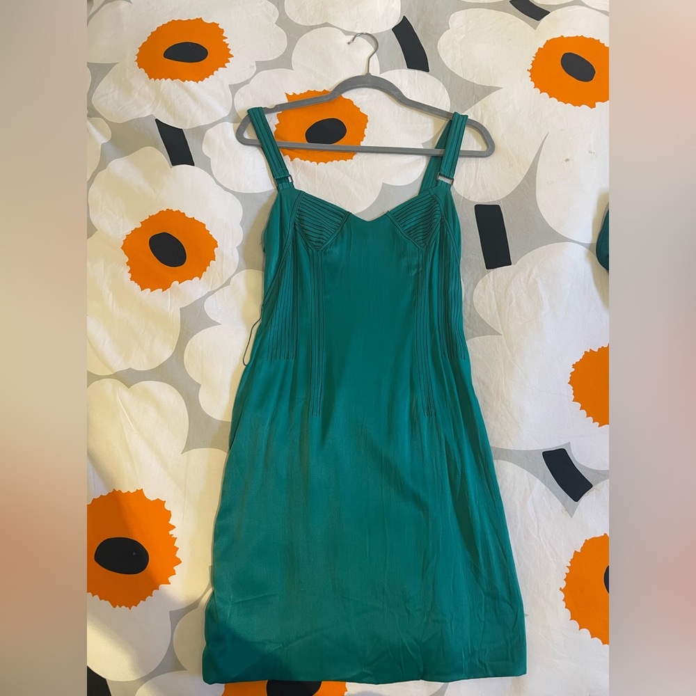Free people, turquoise bustier bodycon, size 4